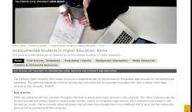 
							         Home - Undocumented Students in Higher Education - Research ...								  
							    