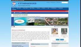 
							         Home: Uttarakhand Government Portal, India								  
							    