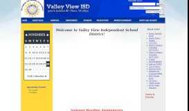 
							         Home - Valley View ISD								  
							    