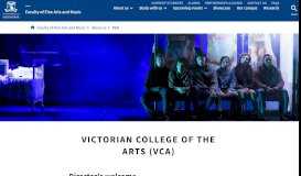 
							         Home — Victorian College of the Arts								  
							    