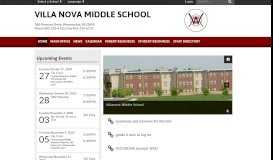 
							         Home - Villanova Middle School								  
							    