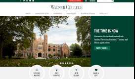 
							         Home - Wagner College | Practical Liberal Arts in NYC								  
							    