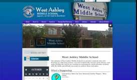 
							         Home - West Ashley Middle School								  
							    