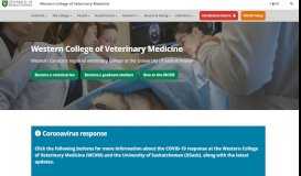 
							         Home - Western College of Veterinary Medicine - University of ...								  
							    
