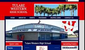 
							         Home - Western High School (Tulare Joint Union High School District)								  
							    