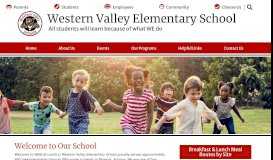 
							         Home - Western Valley Elementary School - FESD								  
							    