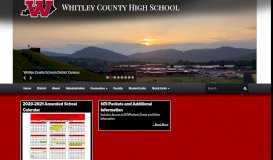 
							         Home - Whitley County High School - Whitley County School District								  
							    