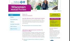 
							         Home - | Wisconsin Providers - Anthem BCBS								  
							    