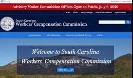 
							         Home | Workers' Compensation Commission - SC.gov								  
							    