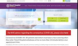 
							         Home - Yeovil District Hospital NHS Foundation Trust : Yeovil District ...								  
							    