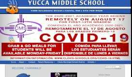 
							         Home - Yucca Middle School - Clovis Municipal School District								  
							    