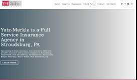 
							         Home - Yutz Merkle Insurance Agency | Stroudsburg, PA								  
							    