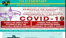 
							         Home - Zia Elementary - Clovis Municipal School District								  
							    