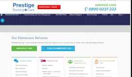 
							         Homecare Services and Support | Prestige Nursing + Care								  
							    