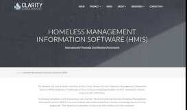
							         Homeless Management Information Software (HMIS) - Clarity ...								  
							    