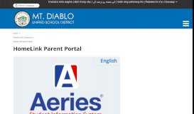 
							         HomeLink Parent Portal - Mt. Diablo Unified School District								  
							    
