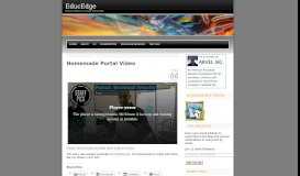 
							         Homemade Portal Video | EducEdge								  
							    