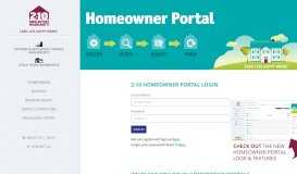 
							         Homeowner Portal - 2-10 Homeowner								  
							    