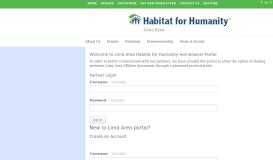
							         Homeowner Portal Login - Habitat for Humanity - Lima Area								  
							    