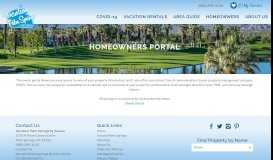 
							         Homeowners Portal | Vacation Palm Springs								  
							    