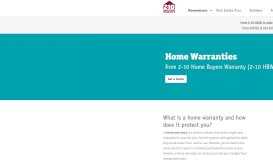 
							         Homeowners Warranty | 2-10 HBW - 2-10 Home Warranty								  
							    