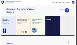 
							         Homepage | Ariadne - Portal of Virtual Guides								  
							    