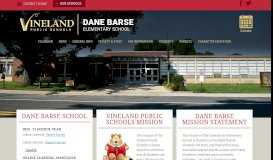 
							         Homepage | Dane Barse Elementary School - Vineland.org								  
							    
