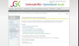
							         Homepage des Siebenpfeiffer-Gymnasiums Kusel: Schulpraktika für ...								  
							    