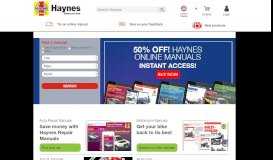 
							         Homepage | Haynes Manuals								  
							    