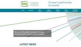 
							         Homepage | IMI Innovative Medicines Initiative								  
							    