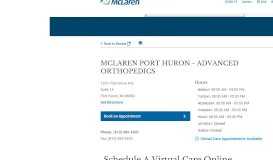 
							         Homepage | McLaren Thumb Region - Bad Axe, Michigan | McLaren ...								  
							    