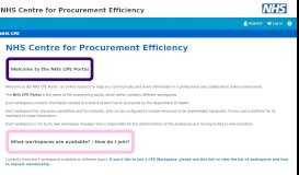 
							         Homepage - NHS Centre for Procurement Efficiency								  
							    