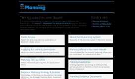 
							         Homepage | Planning Portal								  
							    