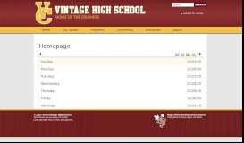 
							         Homepage - Vintage High School								  
							    