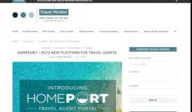 
							         Homeport – RCI's new platform for travel agents – Travel Monitor								  
							    