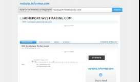 
							         homeport.westmarine.com at WI. IBM WebSphere Portal - Login								  
							    
