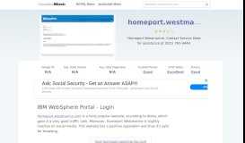 
							         Homeport.westmarine.com website. IBM WebSphere Portal ...								  
							    