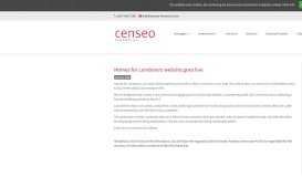 
							         Homes for Londoners website goes live - Censeo Financial								  
							    