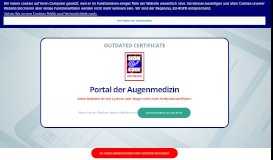 
							         HONConduct261864 - Portal der Augenmedizin - HONcode-Zertifikat ...								  
							    