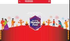 
							         Honda Cars: Hatchback, Sedan and SUV Car Manufacturers in India								  
							    