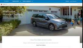 
							         Honda Owners Site | Tips, Tools & Benefits for Honda Owners								  
							    