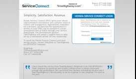
							         Honda Service Connect								  
							    