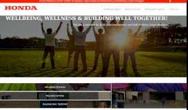 
							         Honda Wellness: Home Page								  
							    