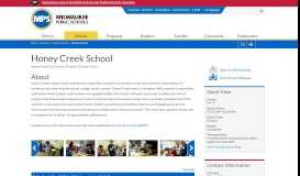 
							         Honey Creek School - MPS								  
							    