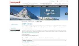
							         Honeywell Elster - EMEA & APAC - Support Portal - Better Together								  
							    