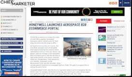
							         Honeywell Launches Aerospace B2B Ecommerce Portal - Chief ...								  
							    