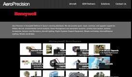 
							         Honeywell | Military Aviation Aftermarket Support | Aero Precision								  
							    