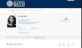 
							         Hong Bui – Research Output — the University of Bath's research portal								  
							    