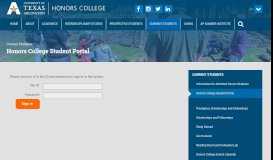 
							         Honors College Student Portal - UTA								  
							    