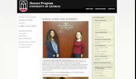 
							         Honors in New York Internship - UGA Honors Program - University of ...								  
							    